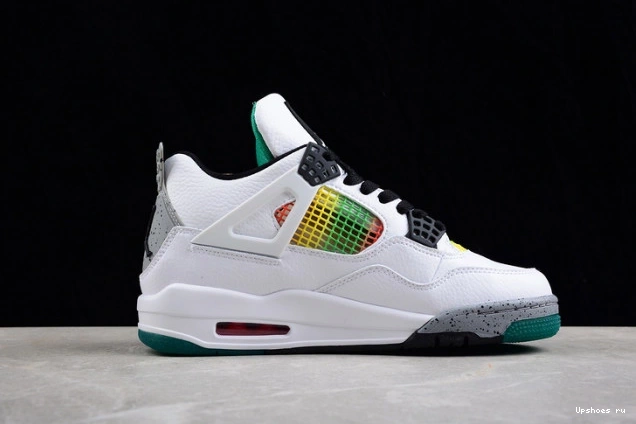 Green Lucid Rasta 4 AQ9129-100 Jordan Retro 0316